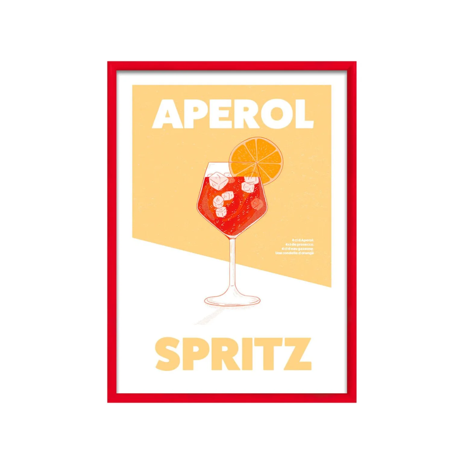 4MURS Image encadrée SPRITZ 30 x 45 cm - 4MURS