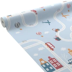 4MURS Papier peint intissé DRIVER coloris bleu ciel - 4MURS
