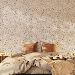 4MURS Papier peint intissé YULIA coloris rose poudré - 4MURS