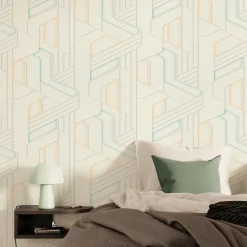 4MURS Papier peint intissé RAYNE coloris blanc - 4MURS
