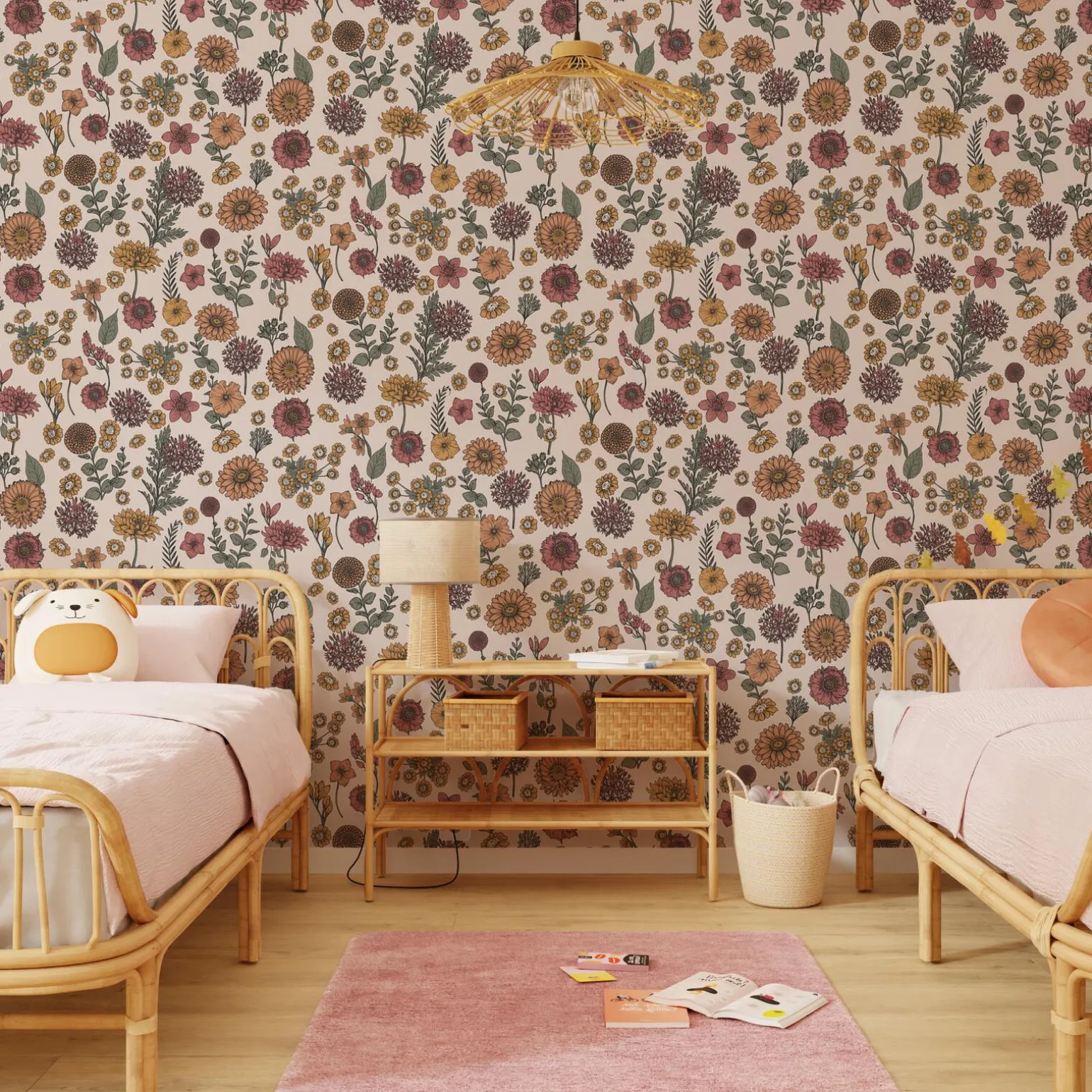 4MURS Papier peint intissé ALINE coloris multicolore - 4MURS