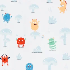 4MURS Papier peint intissé CUTE MONSTER coloris multicolore - 4MURS