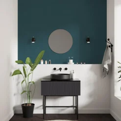 4MURS Papier peint intissé CLASSIC LINE bleu pétrole - 4MURS