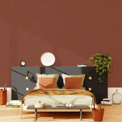 4MURS Papier peint intissé CLASSIC LINE coloris rouille - 4MURS