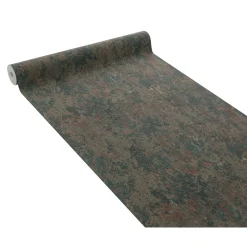 4MURS Papier peint intissé BROCK vert mousse et rouille - 4MURS