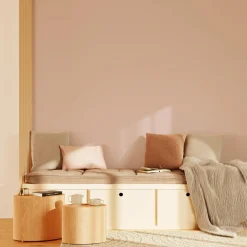 4MURS Papier peint intissé OPAL coloris rose poudré - 4MURS