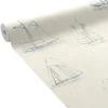 4MURS Papier peint intissé NAUTICA coloris blanc crème - 4MURS