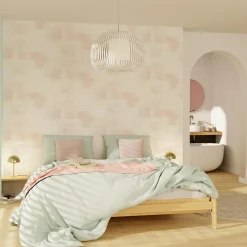4MURS Papier peint intissé CLAPTOWN coloris rose perle - 4MURS