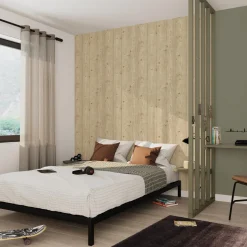 4MURS Papier peint intissé BROOKWOOD coloris bois chaud - 4MURS