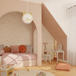 4MURS Papier peint intissé HEARTS vieux rose et beige rosé - 4MURS