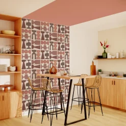 4MURS Papier peint intissé MAIANA coloris terracotta - 4MURS