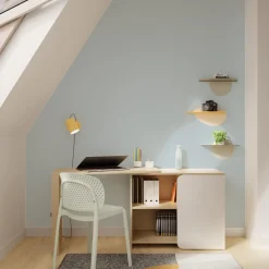 4MURS Papier peint intissé OPAL coloris bleu glacier - 4MURS