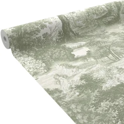 4MURS Papier peint intissé LEON coloris vert de gris - 4MURS