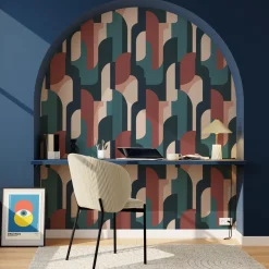 4MURS Papier peint intissé BRITTA coloris multicolore - 4MURS