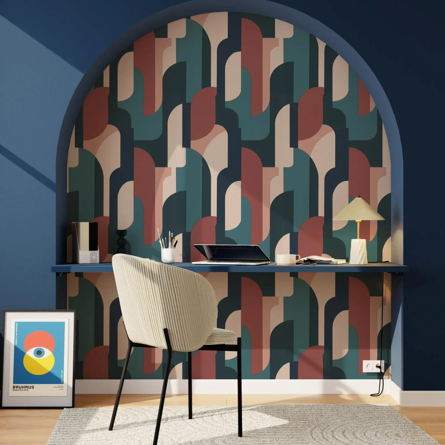 4MURS Papier peint intissé BRITTA coloris multicolore - 4MURS
