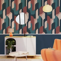 4MURS Papier peint intissé BRITTA coloris multicolore - 4MURS