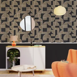 4MURS Papier peint intissé TAHO coloris noir - 4MURS