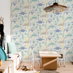 4MURS Papier peint intissé DINO coloris multicolore - 4MURS