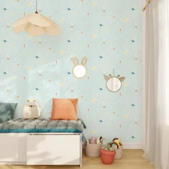 4MURS Papier peint intissé OCEANIA coloris bleu clair - 4MURS