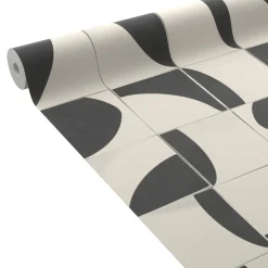 4MURS Papier peint intissé DEREK coloris noir et blanc - 4MURS