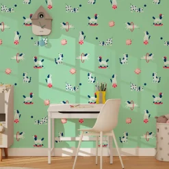4MURS Papier peint intissé CASPER coloris vert d'eau - 4MURS