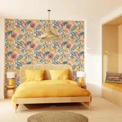 4MURS Papier peint intissé LINDORA coloris multicolore - 4MURS