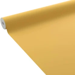 4MURS Papier peint intissé OPAL coloris jaune moutarde - 4MURS