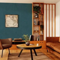 4MURS Papier peint intissé CLASSIC LINE bleu gazoline - 4MURS