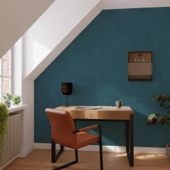 4MURS Papier peint intissé CLASSIC LINE bleu gazoline - 4MURS