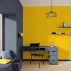 4MURS Papier peint intissé OPAL coloris jaune citron - 4MURS