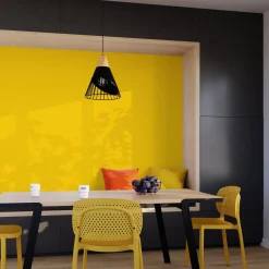 4MURS Papier peint intissé OPAL coloris jaune citron - 4MURS