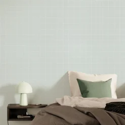 4MURS Papier peint intissé CARO coloris vert d'eau - 4MURS