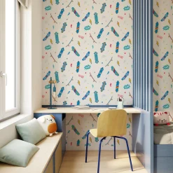 4MURS Papier peint intissé SKATER coloris multicolore - 4MURS