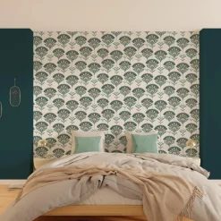 4MURS Papier peint intissé PALOMIA coloris vert émeraude - 4MURS