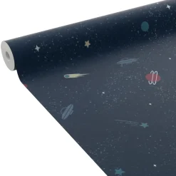 4MURS Papier peint intissé COSMOLAND coloris bleu nuit - 4MURS