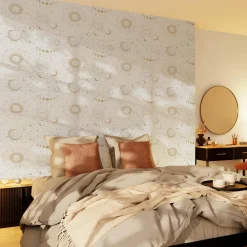 4MURS Papier peint intissé ZODIAC coloris blanc - 4MURS