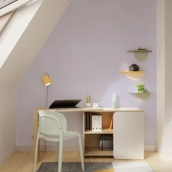 4MURS Papier peint intissé CARO coloris lilas - 4MURS