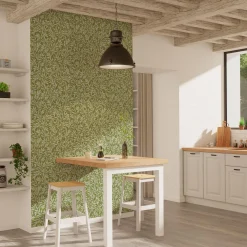 4MURS Papier peint intissé LISBET coloris vert mousse - 4MURS