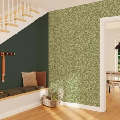4MURS Papier peint intissé LISBET coloris vert mousse - 4MURS
