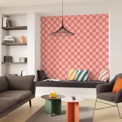4MURS Papier peint intissé DAMIEN coloris rose poudré - 4MURS