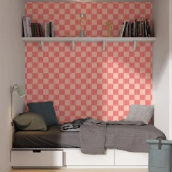 4MURS Papier peint intissé DAMIEN coloris rose poudré - 4MURS