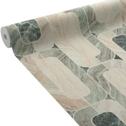 4MURS Papier peint intissé NARCISSE coloris vert de gris - 4MURS