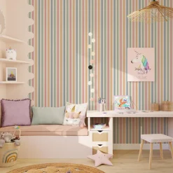 4MURS Papier peint intissé COLOR STRIPE coloris multicolore - 4MURS