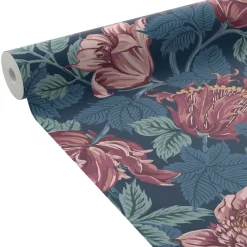 4MURS Papier peint intissé KAYLEEN bleu saphir et magenta - 4MURS