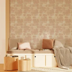 4MURS Papier peint intissé MAJAH coloris beige rosé - 4MURS