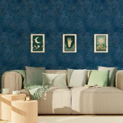 4MURS Papier peint intissé SKYLA coloris bleu profond - 4MURS
