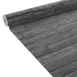 4MURS Papier peint intissé BURNT WOOD coloris Noir charbon - 4MURS
