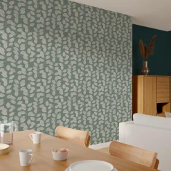 4MURS Papier peint intissé HENDI coloris vert de gris - 4MURS