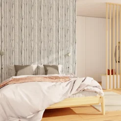 4MURS Papier peint intissé YELNA coloris anthracite - 4MURS