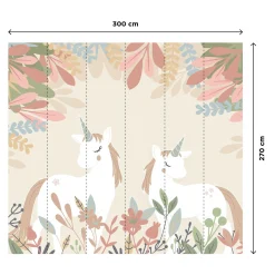 4MURS Papier peint panoramique XL LOLLYCORN 300 x 270 cm - 4MURS